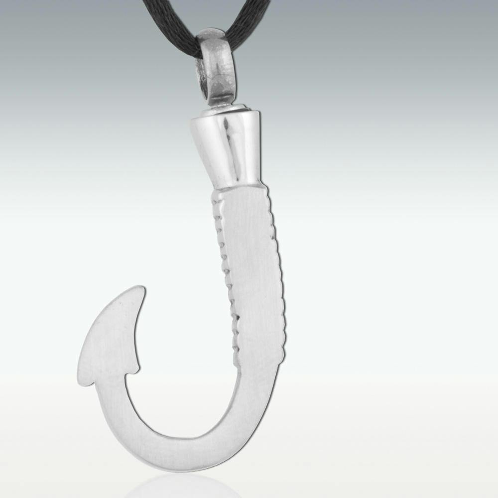 Perfect Memorials Fish Hook Stainless Steel Cremation Jewelry