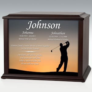 Companion Golfer Infinite Impression Cremation Urn