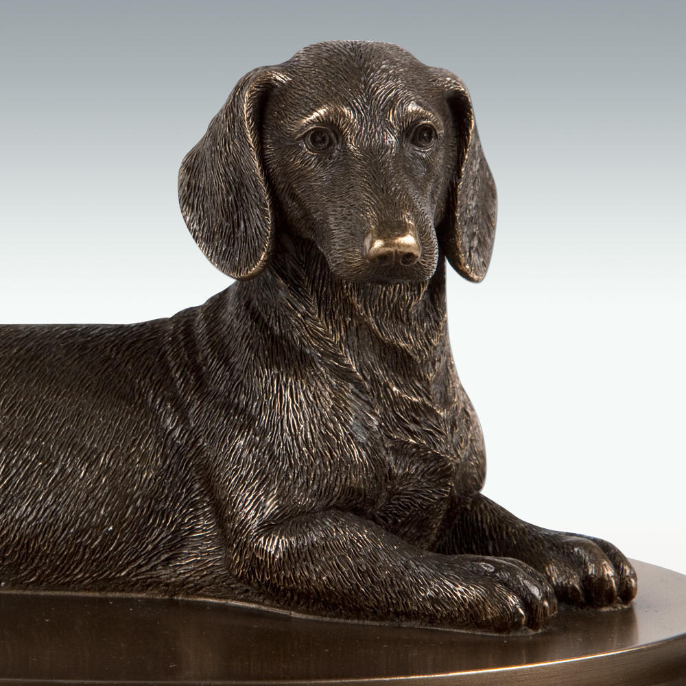 Dachshund Figurine Cremation Urn Perfect Memorials