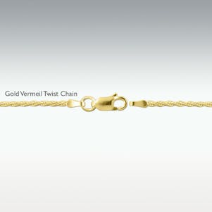 Gold Plated Twist Chain - 20"