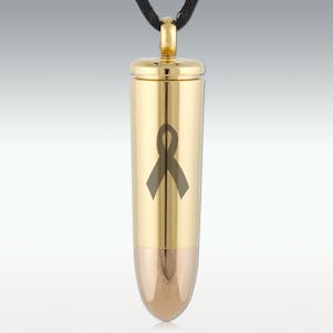 Awareness Ribbon 44 Magnum Bullet Stainless Steel Jewelry