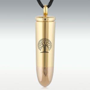 Tree Of Life 44 Magnum Bullet Stainless Steel Cremation Jewl
