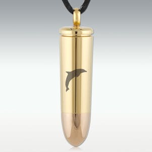 Dolphin 44 Magnum Bullet Stainless Steel Cremation Jewerlry