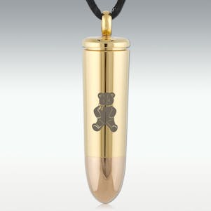 Teddy Bear 44 Magnum Bullet Stainless Steel Jewelry