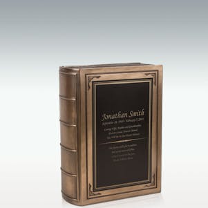Medium Book Cremation Urn - Engravable