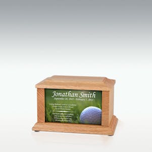 XS Oak Golf Ball Infinite Impression Cremation Urn - Engravable