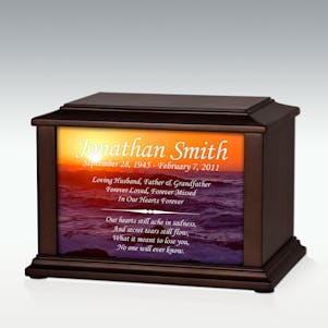 Medium Sunset Infinite Impression Cremation Urn - Engravable