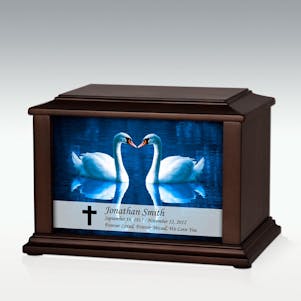 Medium Loving Swans Infinite Impression Cremation Urn