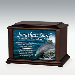 Medium Dolphin Infinite Impression Cremation Urn - Engravable