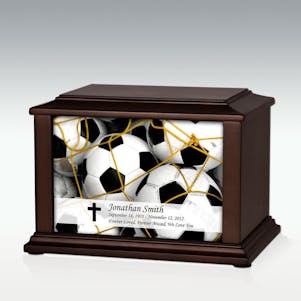 Medium Soccer Balls Infinite Impression Cremation Urn
