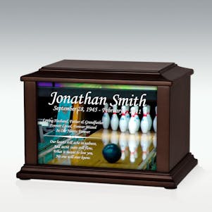 Medium Bowling Infinite Impression Cremation Urn - Engravable
