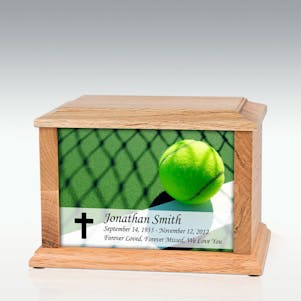Medium Oak Tennis Ball Infinite Impression Cremation Urn