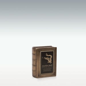 Small Dragon Book Cremation Urn - Engravable