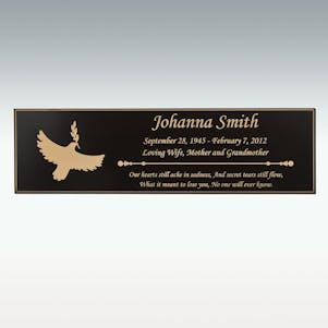 Medium Tranquil Dolphins Plaque Only