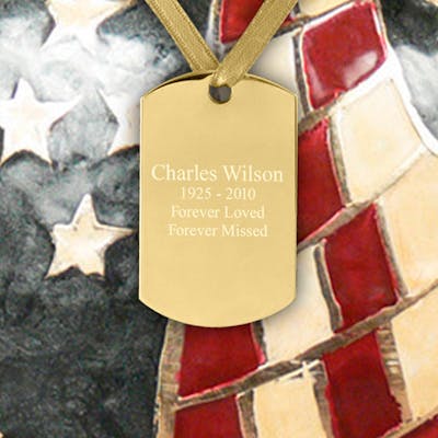Brushed Brass Urn Medallion Hanging Plaque - Perfect Memorials