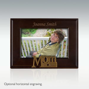 Expressions Wood Frame - Mom I Love You - Walnut 4" x 6"