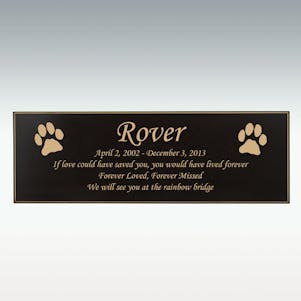 Rottweiler Figurine Plaque Only