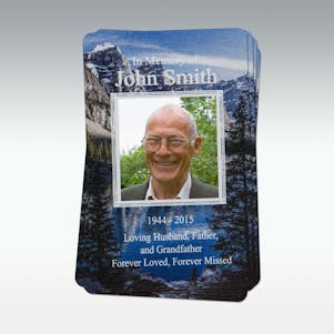 Mountain Lake Photo Memorial Cards - Pack of 10 Cards