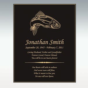 Fish Book Plaque Only