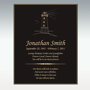Lighthouse Book Plaque Only