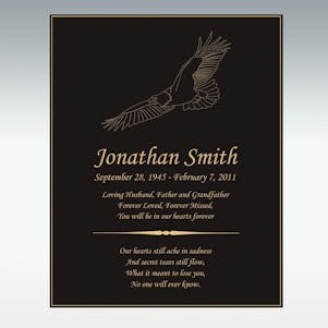Soaring Eagle Book Plaque Only