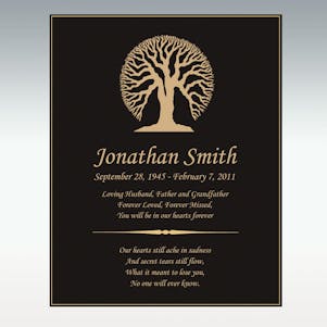 Tree of Life Book Plaque Only