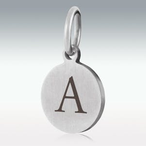 Alphabet Charm "A" for Cremation Jewelry