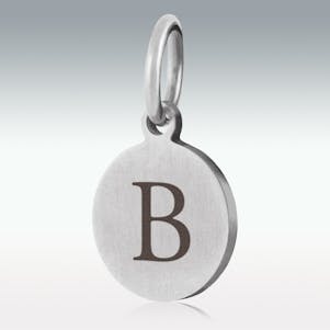 Alphabet Charm "B" for Cremation Jewelry
