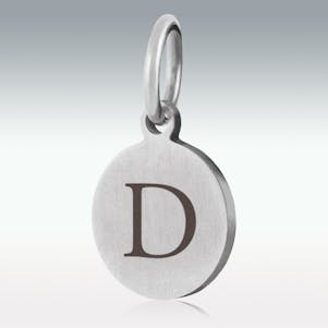Alphabet Charm "D" for Cremation Jewelry