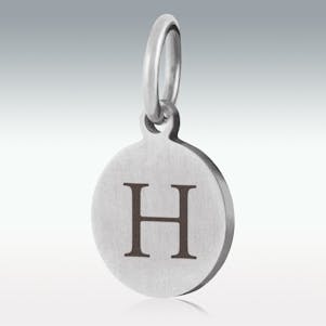 Alphabet Charm "H" for Cremation Jewelry