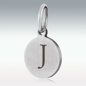 Alphabet Charm "J" for Cremation Jewelry