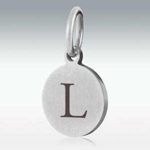 Alphabet Charm "L" for Cremation Jewelry