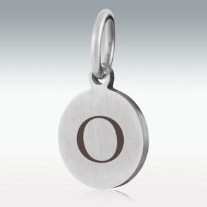 Alphabet Charm "O" for Cremation Jewelry