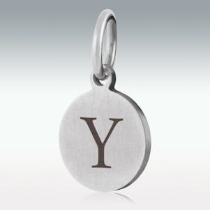 Alphabet Charm "Y" for Cremation Jewelry