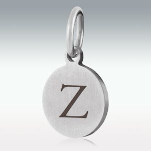 Alphabet Charm "Z" for Cremation Jewelry