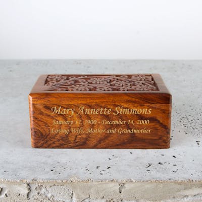 engmvwod Handmade Wooden Engraved Urn for Human Ashes 250lbs Adult Male  Female Satin Bag Fishing Cremation urns Box : : Home