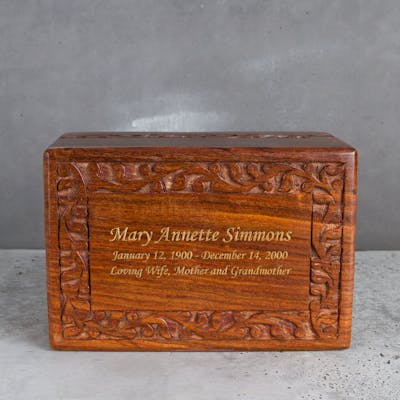 engmvwod Handmade Wooden Engraved Urn for Human Ashes 250lbs Adult Male  Female Satin Bag Fishing Cremation urns Box : : Home