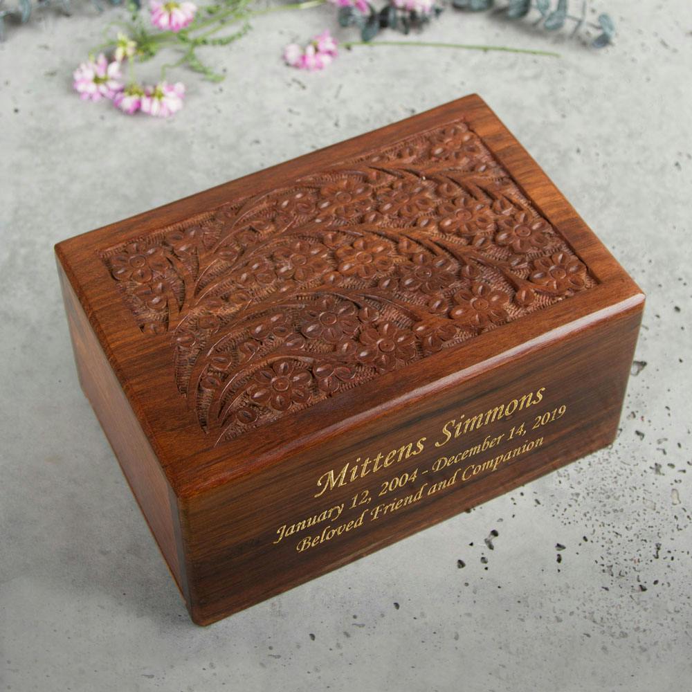 Seamless Silver Cube Resin Cremation Urn - Perfect Memorials
