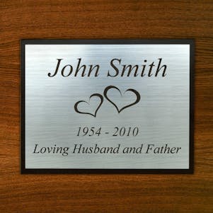 The Perfect Silver Flat Plaque - Personalized Engraving