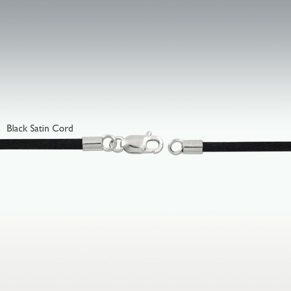 Waxed Cord Black - 1mm x 10yds