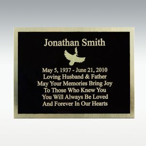 Engraved Plate - Square Corners - 3" x 4"