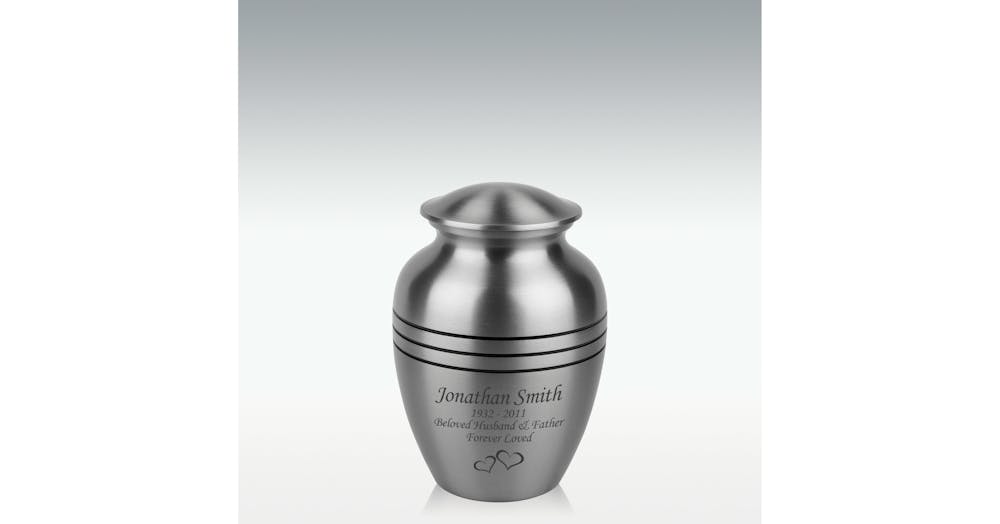 Aquarius Ascent Metal Cremation Urn - Engravable