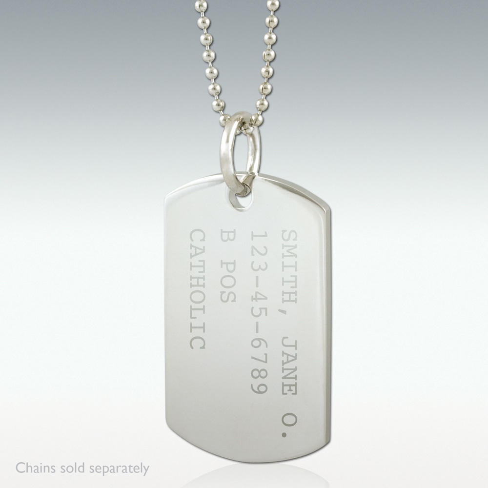 Yellow Chimes Pendant for Men and Boys Silver Dog Tag for Men | Stainless  Steel Army Dog Tag Chain Pendants for Men | Birthday Gift for Men and Boys  Anniversary Gift for
