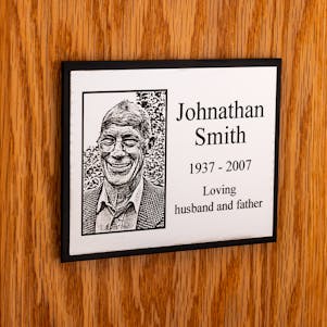 The Perfect Silver Flat Photo Plaque - Personalized Engraving