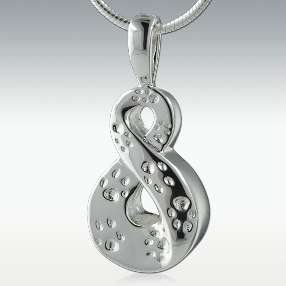 Paw print cremation fashion necklace