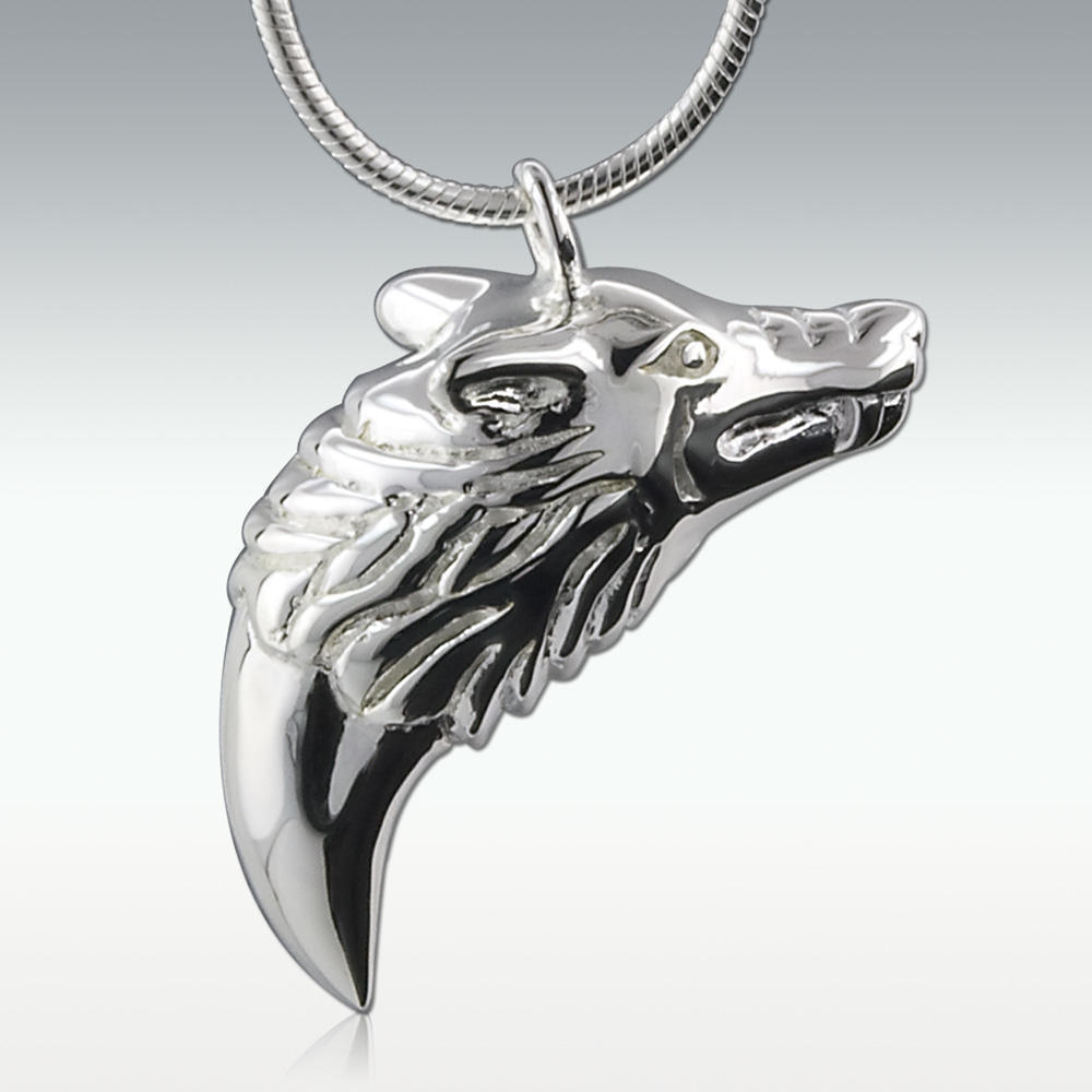 Mac Tíre Wolf Necklace – Celtic Crystal Design Jewelry