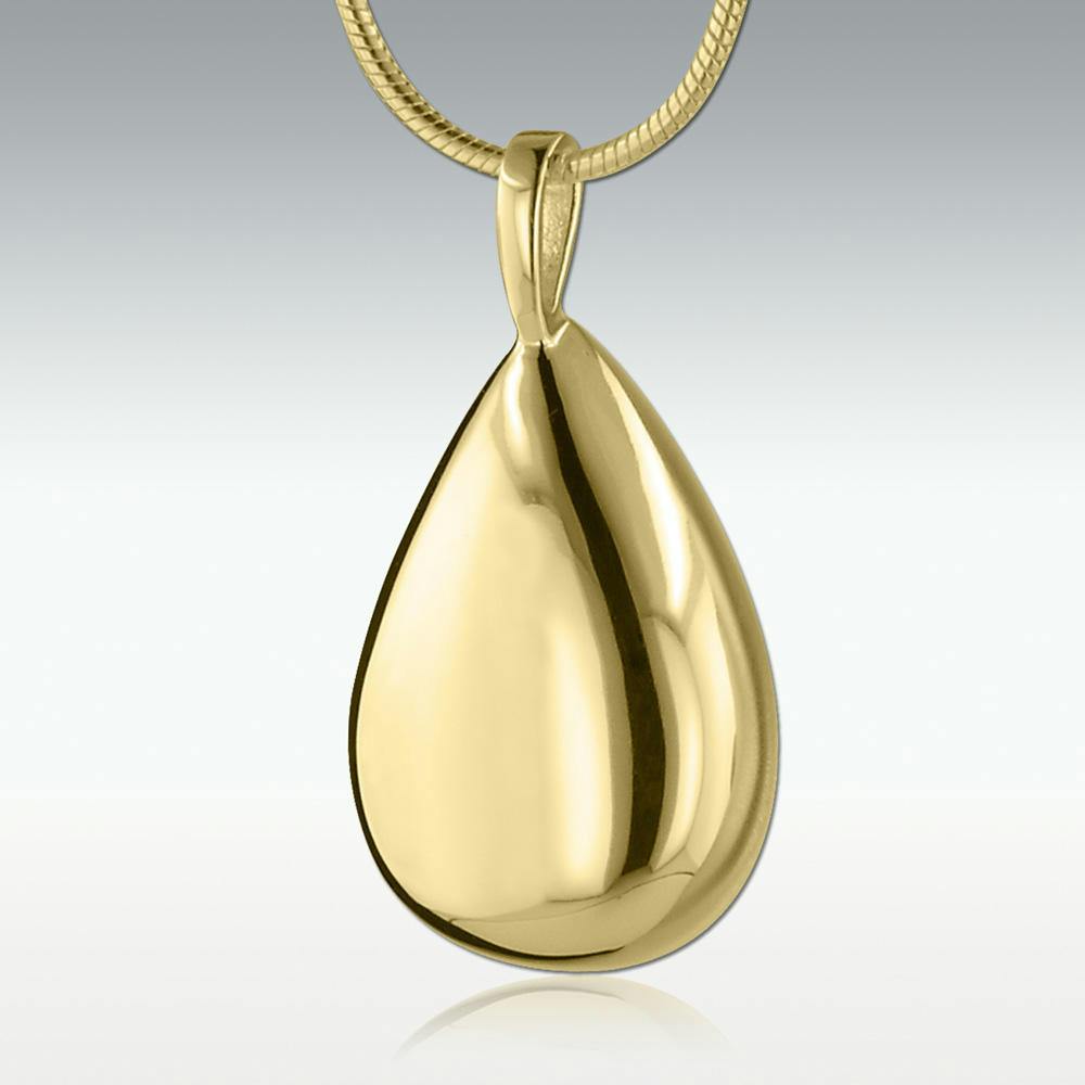Timeless Teardrop 14k Gold Vermeil Jewelry - Perfect Memorials