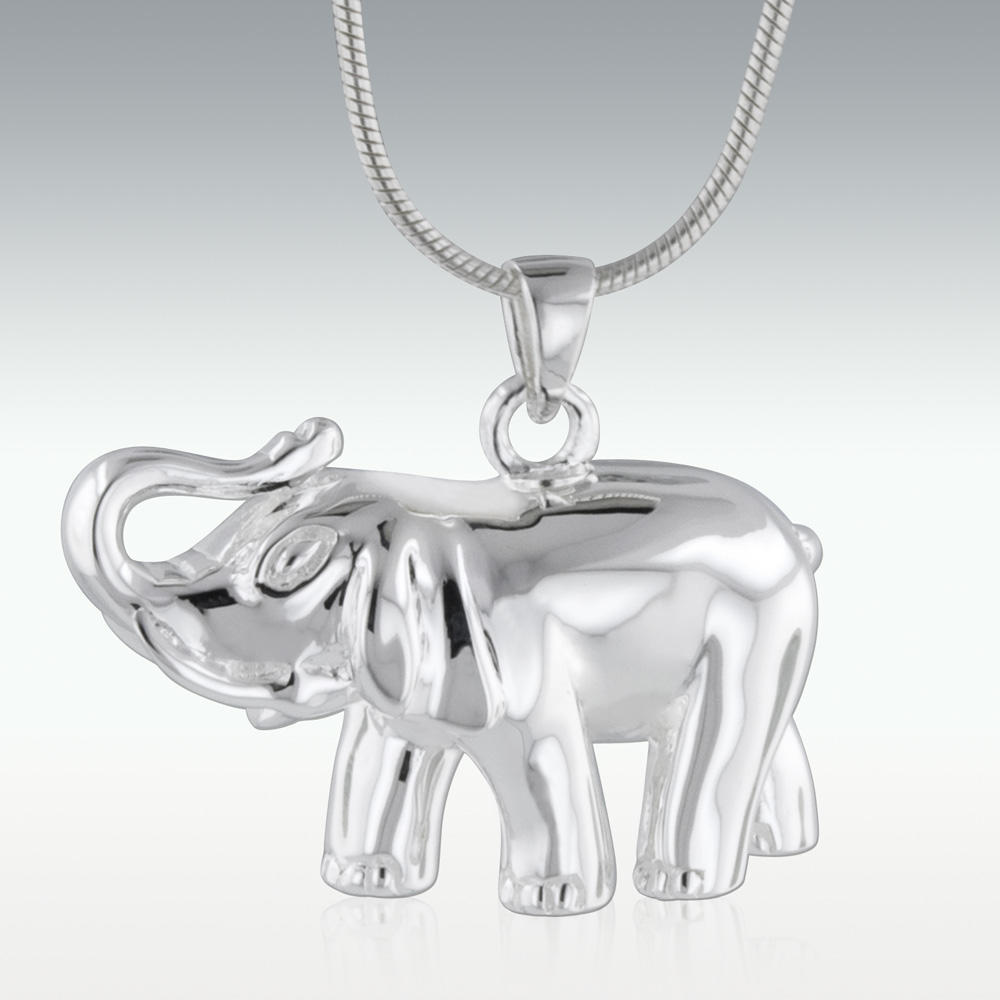 elephant cremation necklace