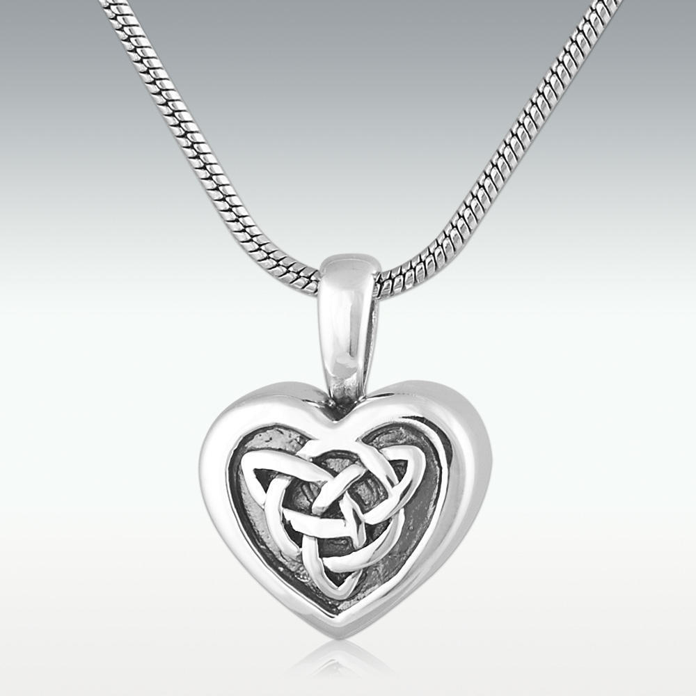 Buy Sterling Silver Celtic Heart Pendant on a Sterling Silver Chain Online  in India - Etsy