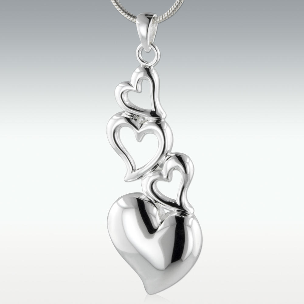 Teardrop Sterling Silver Cremation Jewelry - Perfect Memorials